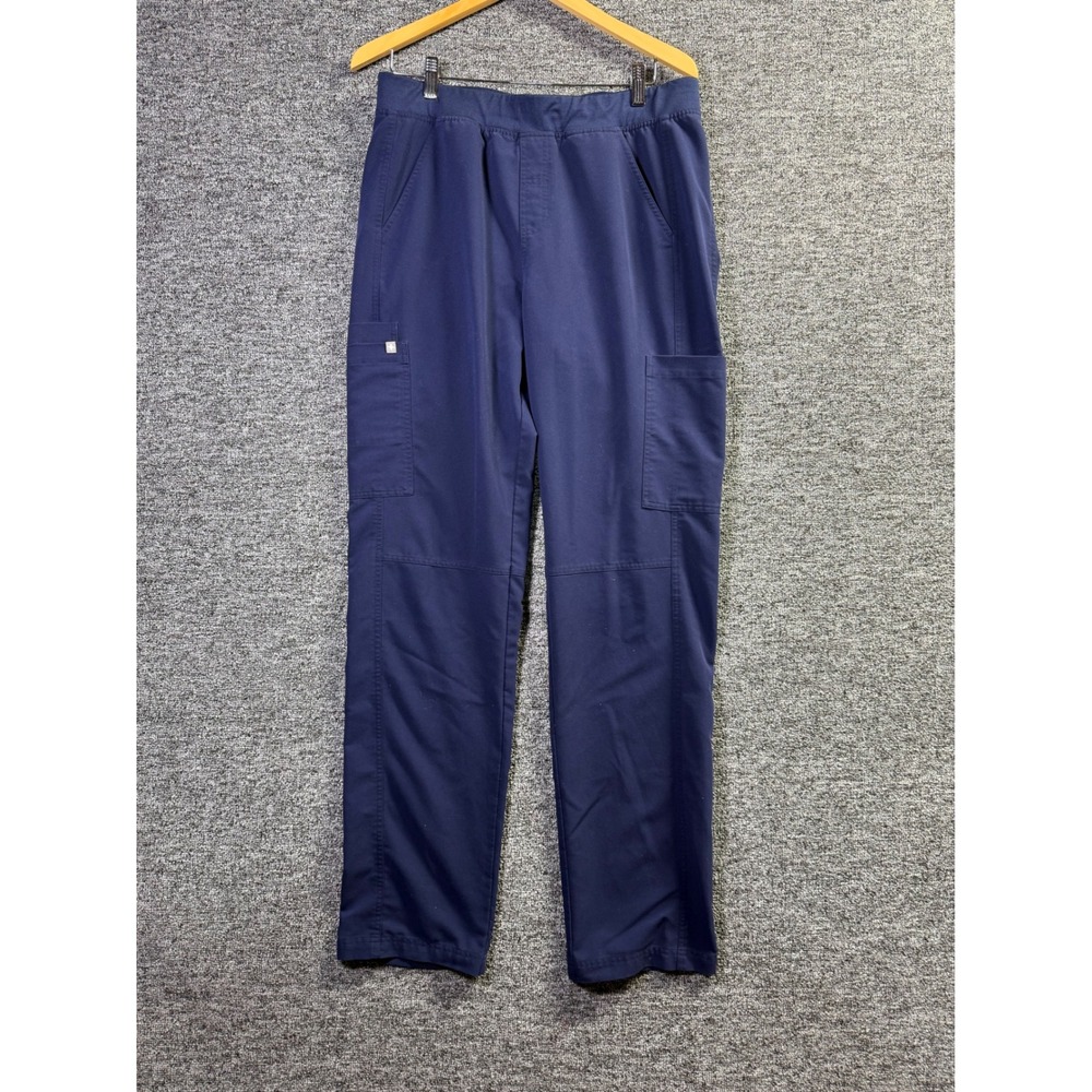 FIGS Technical Collection Navy Blue Cargo Scrub Pants Mens L Tall T2001T
